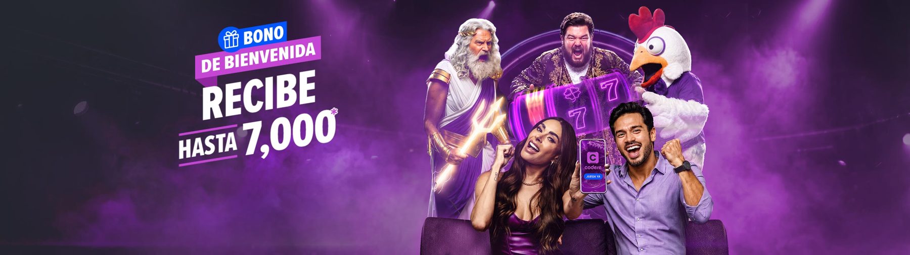Bono de bienvenida: recibe hasta 7,000 FD para jugar slots.